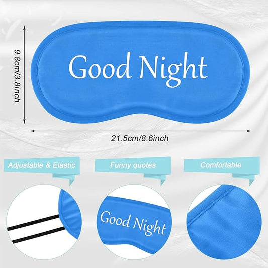 Eurzom 20 Pieces Funny Eye Sleeping Mask Bulk with Adjustable Strap Blackout Eye Sleep Mask for Night Blindfold Cover for Women Men(Bright Colors)