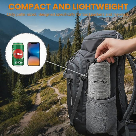 Inflatable Neck Pillow for Camping Backpacking Beach Small Ultralight Portable Hiking Gear Sleeping Bag Pad Fan Foldable Table Stove String Light Toilet Shower Cookware Flashlight Couch Accessories