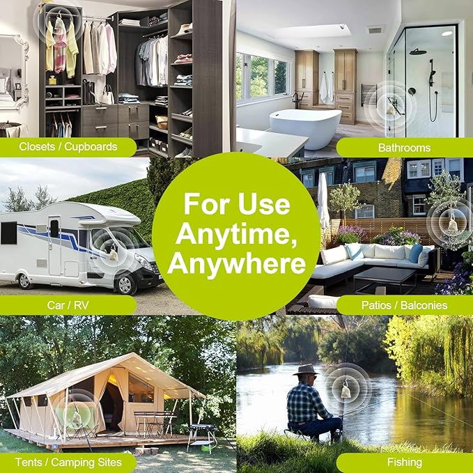 Mosquito Repellent Outdoor Patio - Mosquito Repellent Outdoor Powerful Indoor & Outdoor Protection - Mosquito Deterrent for Yard Camping 12 Pack, Green