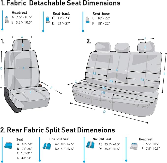FH Group Automotive Car Seat Covers Full Set Premium 3D Air Mesh Front Seat Covers, Airbag Compatible & Split Bench Cover Universal Fit Interior Accessories for Cars Trucks and SUVs - Burgundy