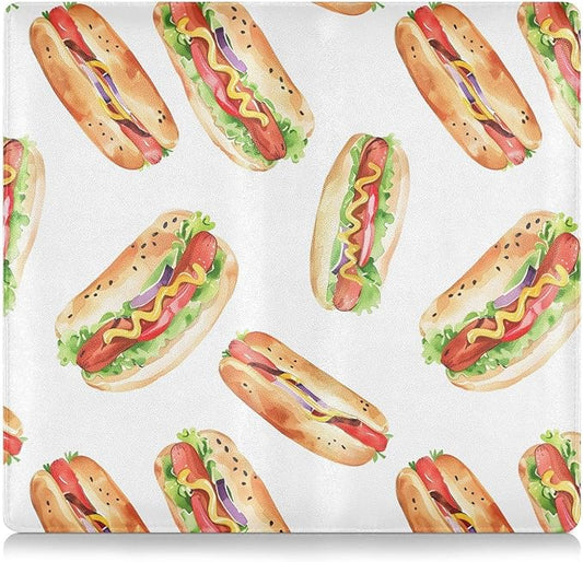 Bolaz Hotdog Car Registration and Insurance Holder Leather Vehicle Document Glove Box Organizer for License Cards Accessories