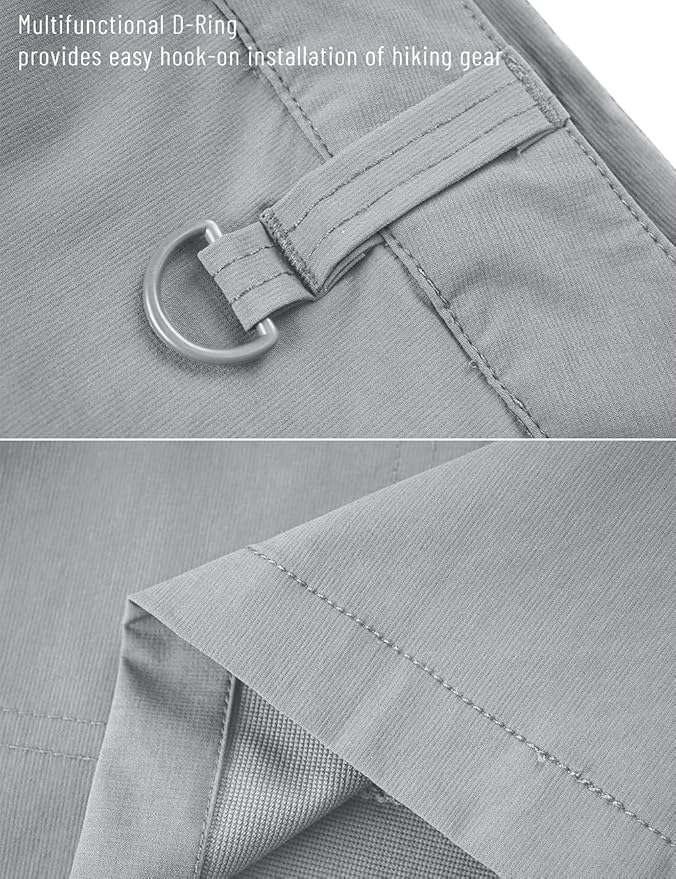 MAGCOMSEN Men's Hiking Cargo Shorts Quick Dry Lightweight 9" Golf Shorts Summer Casual Work Outdoor with 5 Zipper Pockets