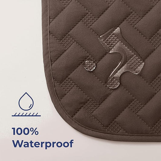 gogobunny 100% Double Sided Waterproof Dog Blanket Soft Pet Bed Cover Reversible Protect Furniture Couch Sofa Car for Puppy Cat Kids (Dark Chocolate/Light Chocolate, 68x82 Inch (Pack of 1))