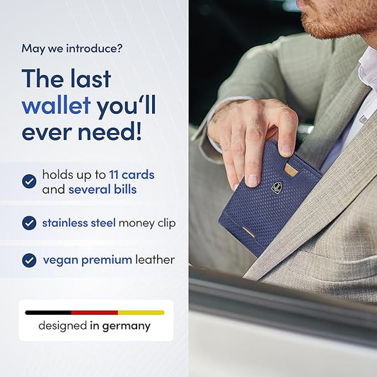 TRAVANDO Mens Wallet with Money Clip AUSTIN RFID Blocking Bifold Credit Card Holder for Men with Gift Box