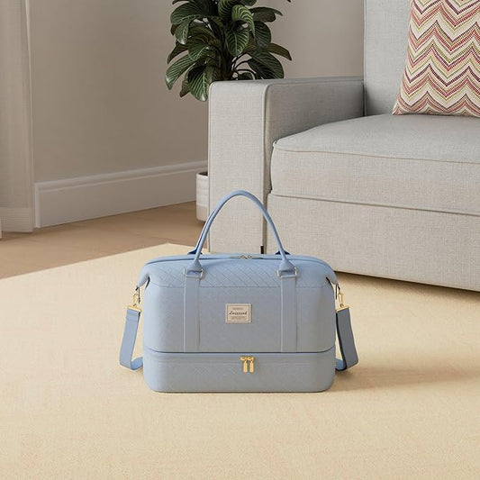 LOVEVOOK Travel Duffle Bag,Weekender Bags for Women with Shoe Compartment,Carry on Overnight Bag with Toiletry Bag,Gym Duffel Bag with Wet Pocket, Hospital Bags for Labor and Delivery