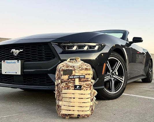 AMERICANPHOENIX 45L Elite Tactical Backpack | 3X Stronger Work & Military Backpack | Water Resistant and Heavy Duty | 3 Day MOLLE Bug Out Bag (Sand Storm)