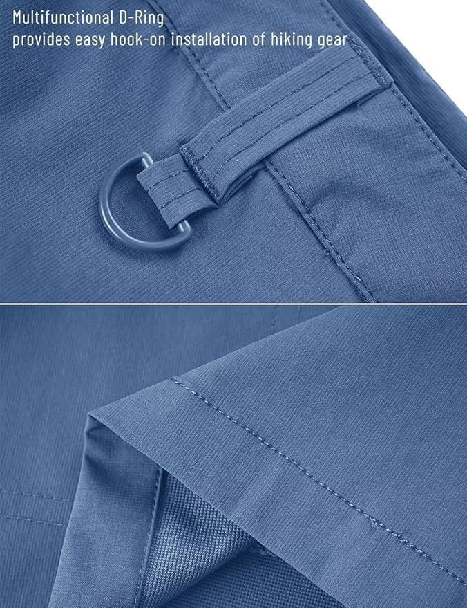 MAGCOMSEN Men's Hiking Cargo Shorts Quick Dry Lightweight 9" Golf Shorts Summer Casual Work Outdoor with 5 Zipper Pockets