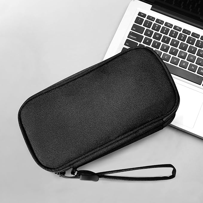 SMONT Versatile Travel Organizer Durable Tech Bag with Built in Cord Organizer Travel Features The Ideal Travel Cord Organizer to Keep You Connected Anywhere Cable Organizer Bag Black