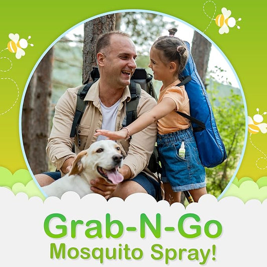 Ms. Pixie's Mosquito Spray, DEET-Free Insect Repellent for Skin & Outdoor Protection, 6 oz (180mL)