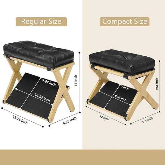 Foot Rest Under Desk, Wooden Desk Foot Rest with Non-Slip Rubber Stepping Surface, Ergonomic Under Desk Foot Stool, Enhances Posture, Office Home Work