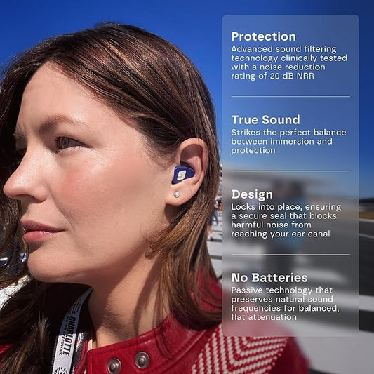 Hendrick Motorsports Car 9 High-Fidelity Ear Plugs β Durable Reusable Hearing Protection - Preserve Clear Sound While Protecting Your Hearing at Stock car Races - Multiple Ear Tips