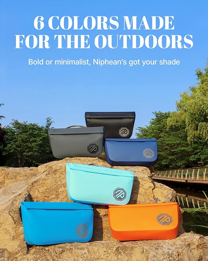 niphean IPX7 Waterproof Fanny Pack with Magnetic One-Hand Closure, Durable Waterproof Dry Bag Kayaking Accessories, Paddle Board, Beach Cruise Essentials, 2.5L Phone Pouch Dry Bags for Men & Women