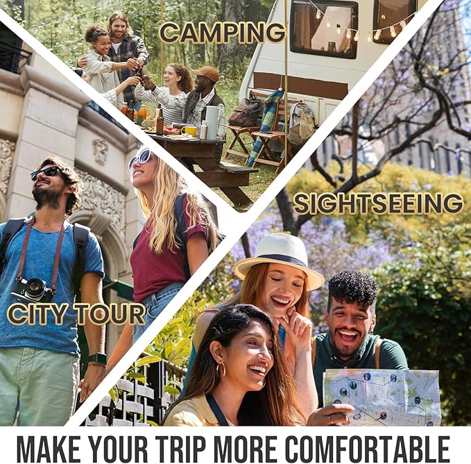 TAILI Vacuum Storage Bags for Travel, Medium Cube (25x19x11 inch), 10 Pack Vacuum Seal Bags for Clothing, Compression Packing for Clothes, Blankets, Baby Clothes, No Pump Needed, Travel Essential