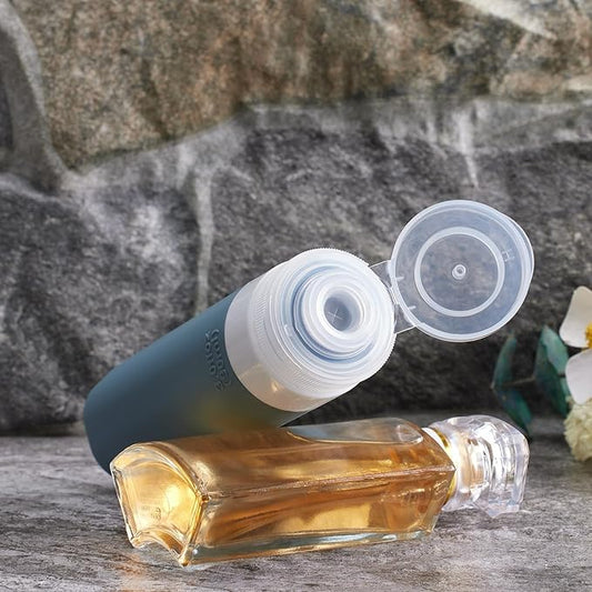 23 Pack Travel Bottles for Toiletries, TSA Approved Travel Shampoo Bottles, Silicone Travel Containers for Toiletries, Leak Proof Refillable Travel Essentials for Liquids Shampoo and Conditioner