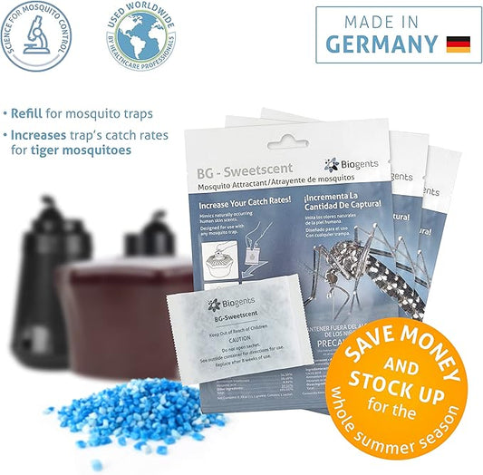 Biogents Sweetscent • Mosquito Attractant • Mosquito Lure • Mosquito Magnet • Compatible with All Mosquito Traps - Season Pack - Set of 3