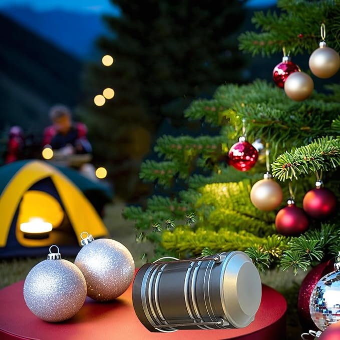 4 Pack Camping Lanterns, Battery Powered LED Lantern for Hurricanes, Power Outages, and Outdoor Use