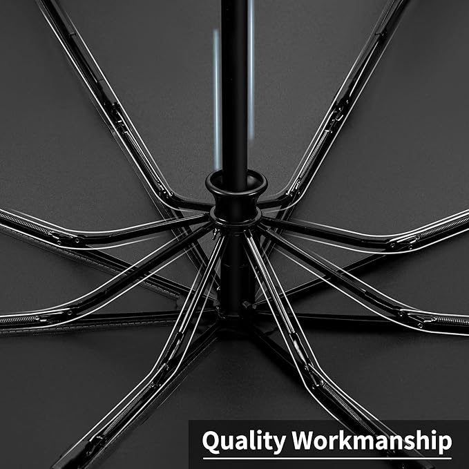 Seniny Windproof Travel Umbrella, Automatic Umbrellas for Rain, Portable & Compact Umbrellas for Backpack, Strong UV for Protection, Folding Small Sun Umbrella for Car, Walking