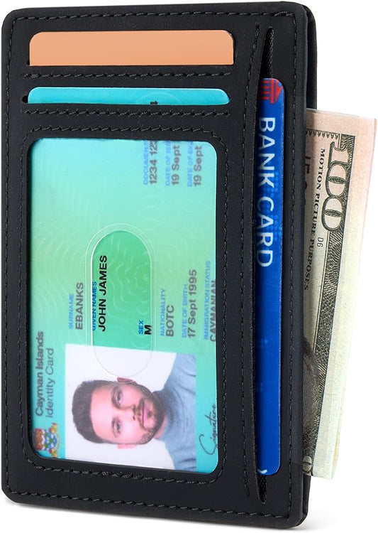 Espera Slim Minimalist Wallet for Men and Women, RFID Blocking Credit Card Holder, Thin Front Pocket Travel ID Case, Gifts for Men