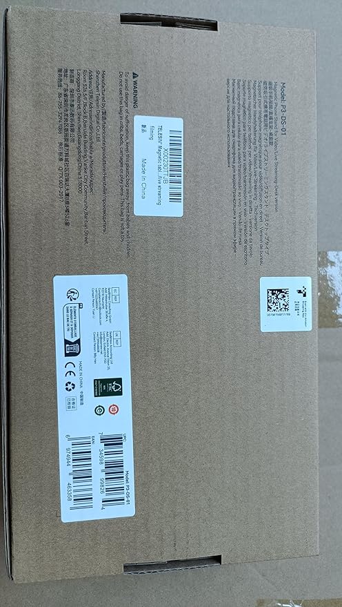 Phone Holder for Desk, with Magnetic Design, Tablet Stand for iPad, with Heavy Duty Metal Base, Desktop Stand Holder with 360° Rotation, Height & Angle Adjustable, for Video Calls, Vlog Recording