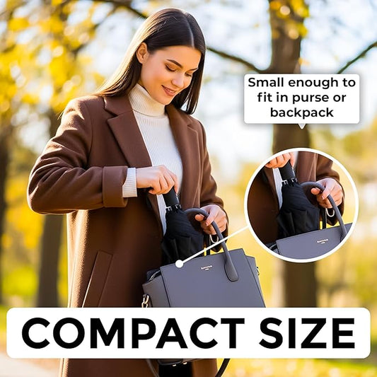 Compact Umbrella for Travel – Windproof & Waterproof Umbrella – Durable Umbrellas for Rain for Men & Women
