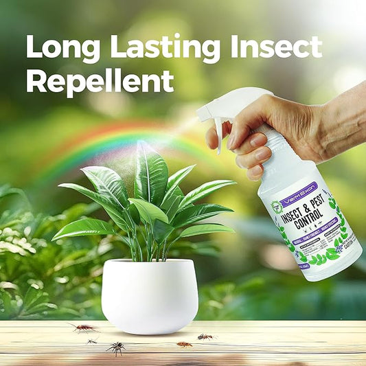 Peppermint Oil Insect & Pest Control Spray β 16oz Natural Plant-Based Bug Killer for Spiders, Ants, Flies, and Other Insects, Safe for Home & Kitchen Use