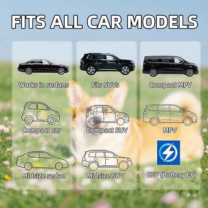 Dog Car Seat Cover for Back Seat, Sturdy Backseat Extender for Dogs,New Scratch Resistant, Anti Slip Portable Dog Hammock,Suitable for Cars and SUVs,Car Travel Pet Bed (S)