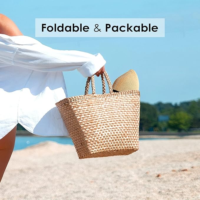 FURTALK Womens Sun Straw Hat Wide Brim UPF 80 Summer Hat Foldable Packable Floppy Beach Hats for Women