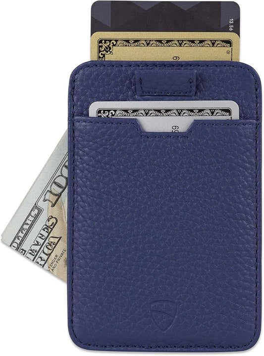 Vaultskin CHELSEA Mens RFID Blocking Slim Leather Card Wallet - Minimalist Front Pocket Cardholder