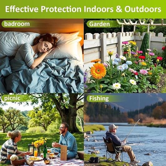 Mosquito Repellent Pouches, Made with Plant Essential Oils, Safe for Kids & Pets When Used As Directed & Pets, Long Lasting Indoor & Outdoor Mosquito Control for Home, Patio, Camping, Travel, 12 Pack