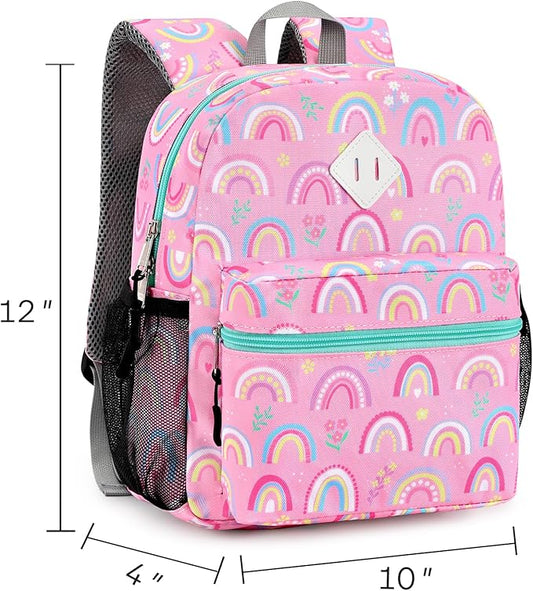 STEAMEDBUN Toddler Backpack for Boys 2-4,Rainbow Preschool Backpack for Baby Daycare,Mini
