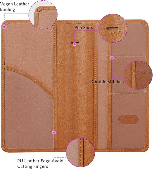 CoBak Car Registration and Insurance Holder - Vehicle Glove Box Car Organizer,Auto Truck Comparment Accessories Case with Magnetic Closure for Driver License,Cards