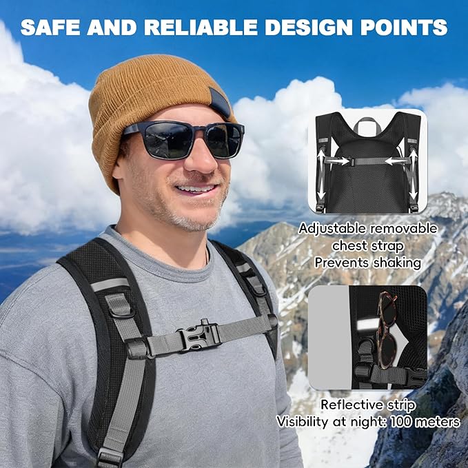 Seektop 20L Foldable Waterproof Hiking Backpack, Ultralight Small Lightweight Daypack Packable Backpack for Men Woman