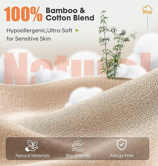 Sleep Mask with Headphones Bluetooth 5.4,LC-dolida 2025 New 3D Bluetooth Sleep Mask Headphones with Soft Bamboo Cotton for Side Sleepers Women Men, Sustainable Luxury for Better Sleep