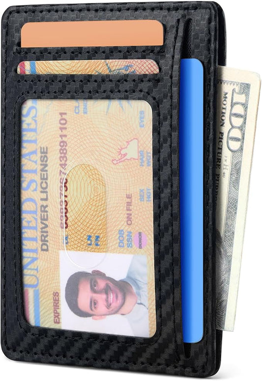 Espera Slim Minimalist Wallet for Men and Women, RFID Blocking Credit Card Holder, Thin Front Pocket Travel ID Case, Gifts for Men