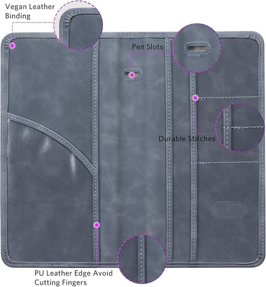 CoBak Car Registration and Insurance Holder - Vehicle Glove Box Car Organizer,Auto Truck Comparment Accessories Case with Magnetic Closure for Driver License,Cards