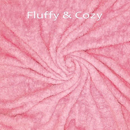MACEVIA Fluffy Fleece Dog Blankets,Warm Soft Fuzzy Pets Blanket for Puppy,Small,Medium,Large Dogs and Cats,Plush Pet Throws for Bed,Couch,Sofa,Travel(24x29 Inch, Pink)