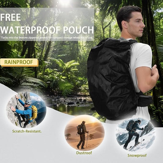 OLEMA Hiking Backpack, 25L Lightweight Travel Backpacks,Camping Daypack for Outdoor Sports,Lightweight Travel Camping Backpack for Men Women