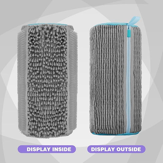 2Pcs Shoe Washing Machine Bag,Deep Clean Reusable Shoe Cleaning Bags,Laundry Shoe Bag for Washer and Dryer Includes 2 Storage Dust Bags for Shoes,Gym,Tennis,Sports 2 Sneaker Washing Machine Bag Grey