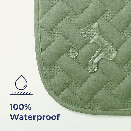 gogobunny 100% Double Sided Waterproof Dog Blanket Soft Pet Bed Cover Reversible Protect Furniture Couch Sofa Car for Puppy Cat Kids (Dark Green/Light Green, 82x120 Inch (Pack of 1))