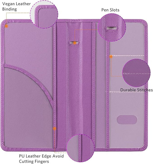 CoBak Car Registration and Insurance Holder - Vehicle Glove Box Car Organizer,Auto Truck Comparment Accessories Case with Magnetic Closure for Essential Document,Driver License,Cards