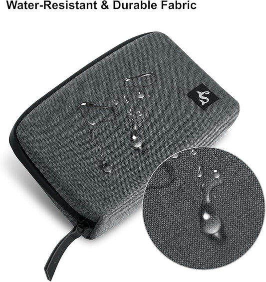Electronic Organizer Travel Case โ Waterproof Cable Bag for Cord, Charger, Hard Disk, Power Bank โ Small Tech Storage for Travel, Backpack, Business Trip, Airplane