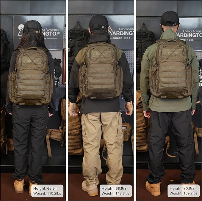 Mardingtop 40L Tactical Backpack for Men,Molle Military Backpack for Hiking,Travel,Camping, Hunting