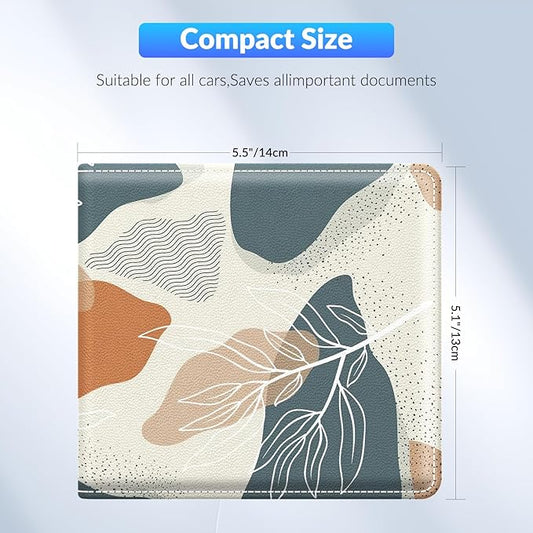 Car Registration and Insurance Card Holder,Vehicle Glove Box Car Organizer,Accessories Case for Storing Driving Licences, Cards, Documents