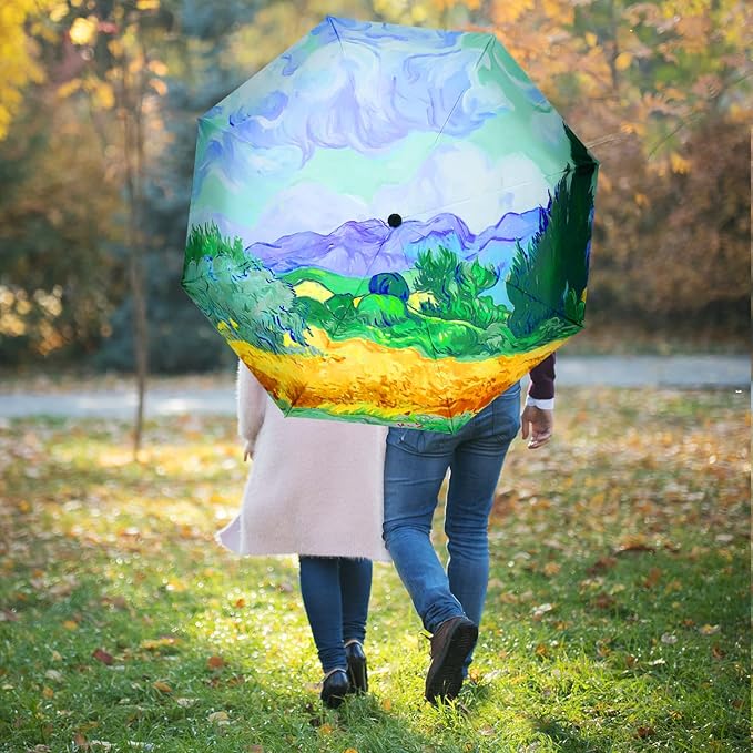 Umbrella, Pretty Umbrellas for Women and men, Ladies Umbrellas for Rain, Automatic Folding Umbrellas Open Close