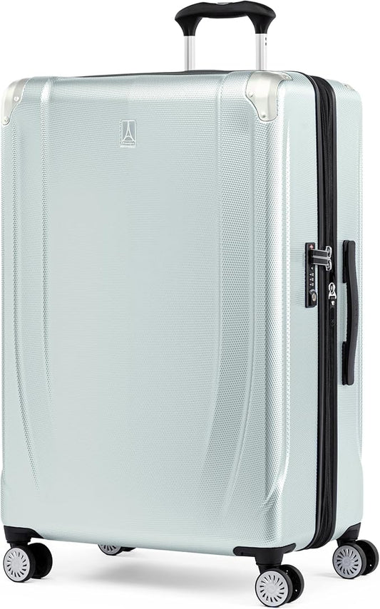 Travelpro Pathways 3 Hardside Expandable Luggage, 8 Spinner Wheels, Lightweight Hard Shell Suitcase, Cloud Grey, Checked Large 28 Inch