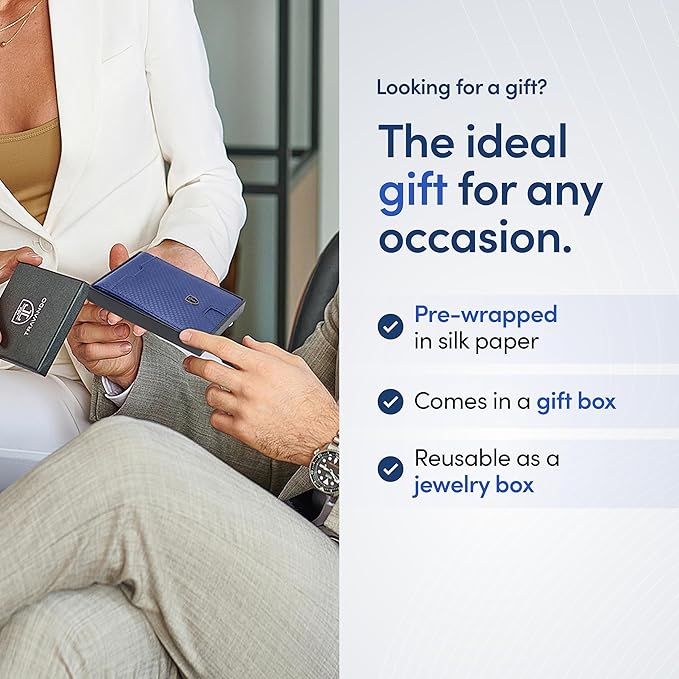 TRAVANDO Mens Wallet with Money Clip AUSTIN RFID Blocking Bifold Credit Card Holder for Men with Gift Box