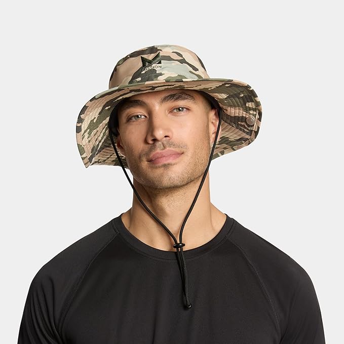 MISSION Cooling Bucket Hat - Unisex Wide-Brim Hat for Men & Women - Lightweight, Foldable & Durable - Cools Up to 2 Hours