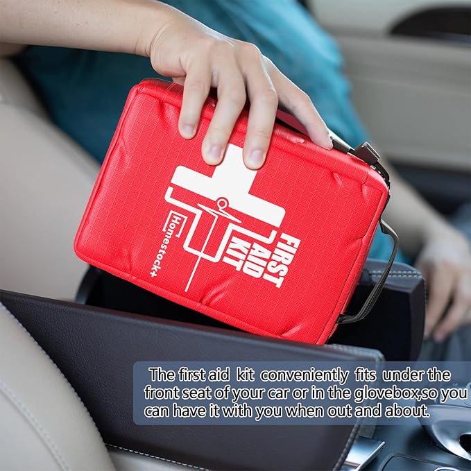 Compact First aid Kits,Portable First Aid Kit with Labelled Compartments Molle System Medical Kit for Car, Hiking, Backpacking, Camping, Traveling, and Cycling-111 Piece