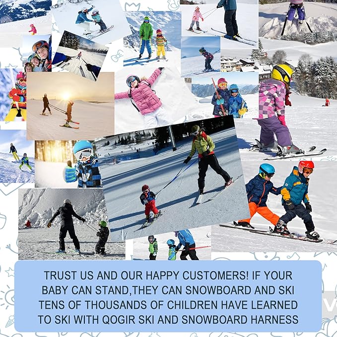 skiguard Ski Harness Trainer for Kids: Helping Toddler Learn to Ski with Support, Child Ski Harness with Backpack for Age 2-8