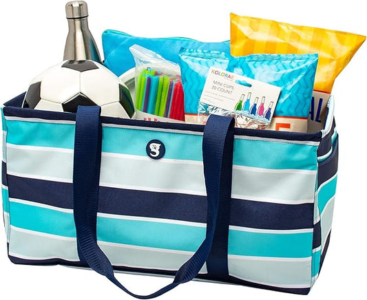geckobrands Large Utility Tote - Durable Multipurpose Bag for Beach, Travel, Shopping & Outdoor Activities